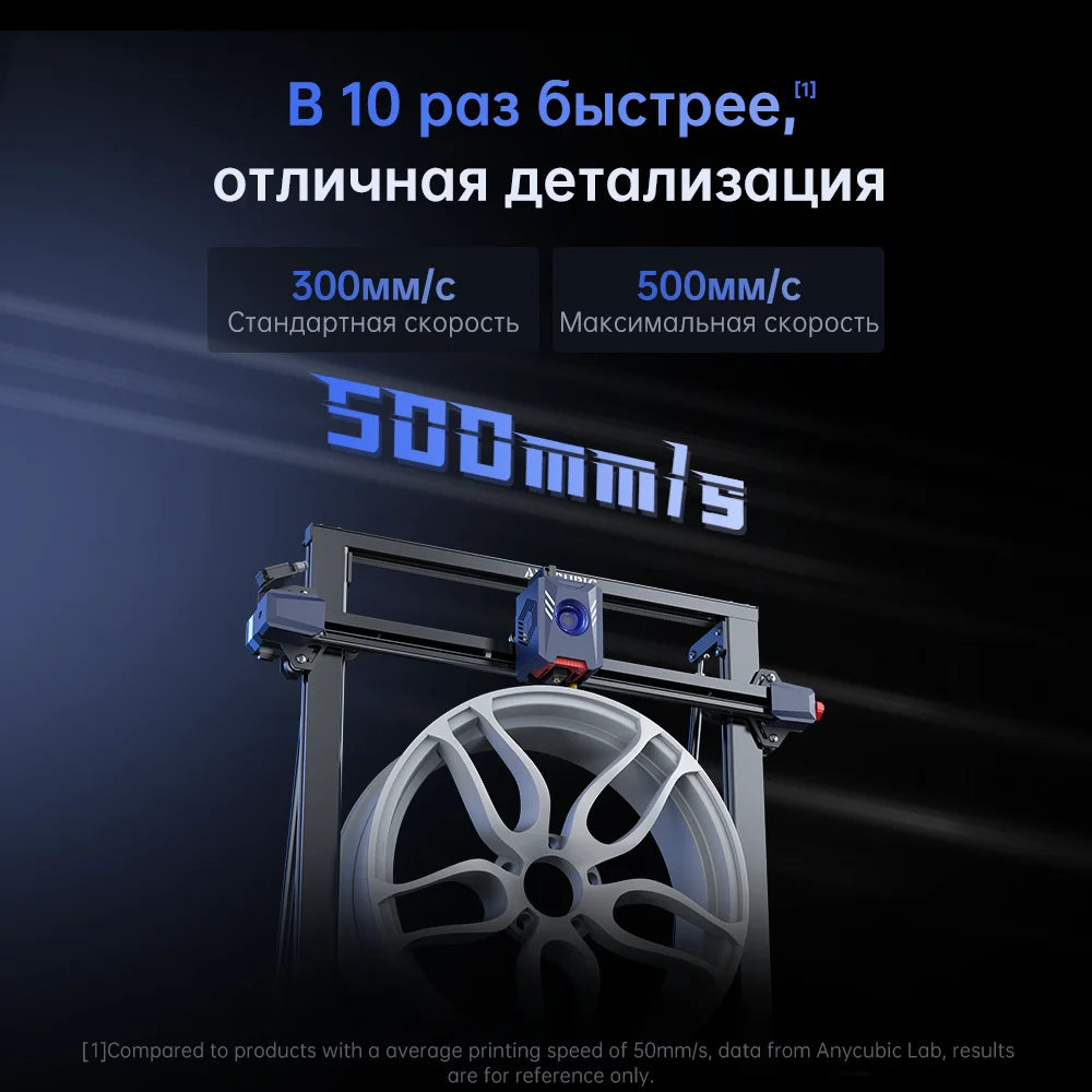 ANYCUBIC-impresora 3D Kobra 2 MAX FDM de gran formato, tamaño de construcción con 500x420x420mm, 500 mm/s, velocidad máxima de impresión, Control inteligente por aplicación